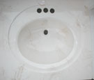 Oval integral bowl